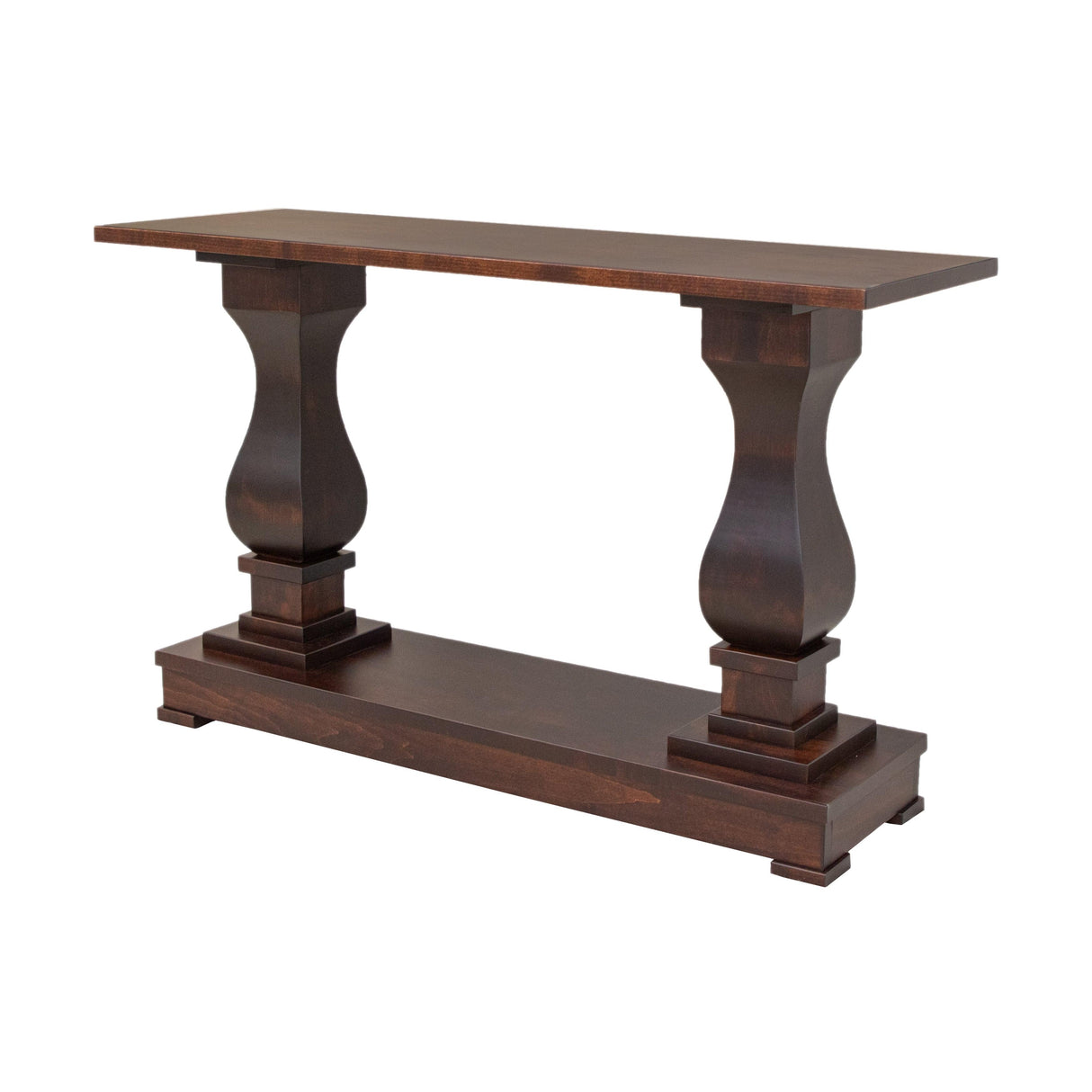 Hillside Maple Wood Pedestal Console Table | RC