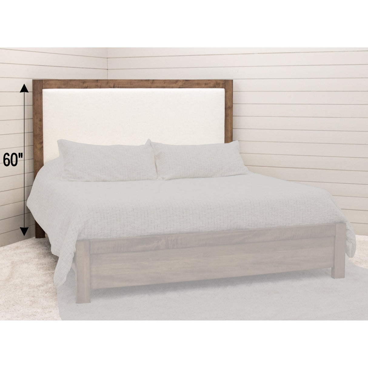 Hudson Solid Wood Upholstered Headboard Only