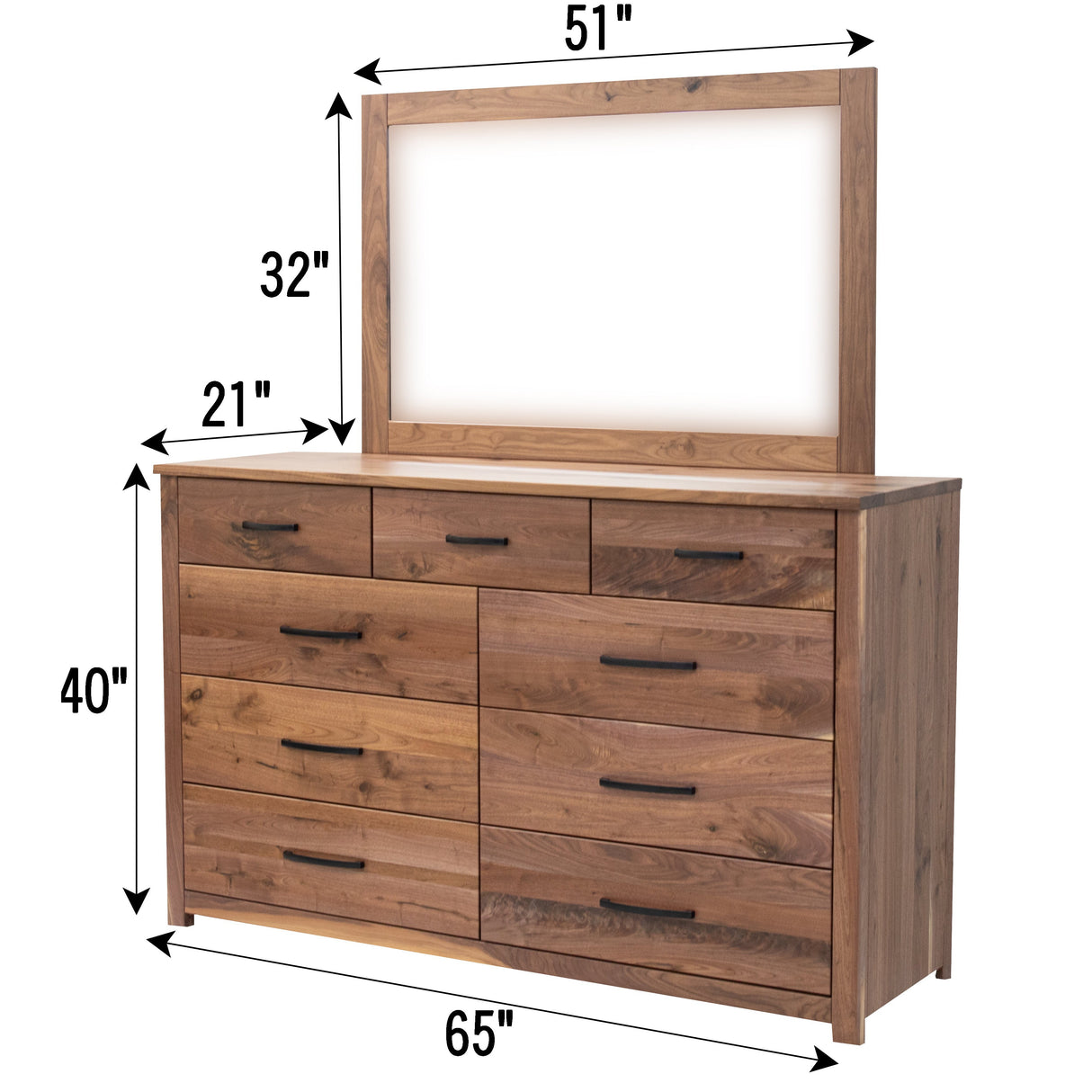 Hudson Landscape Dresser Mirror