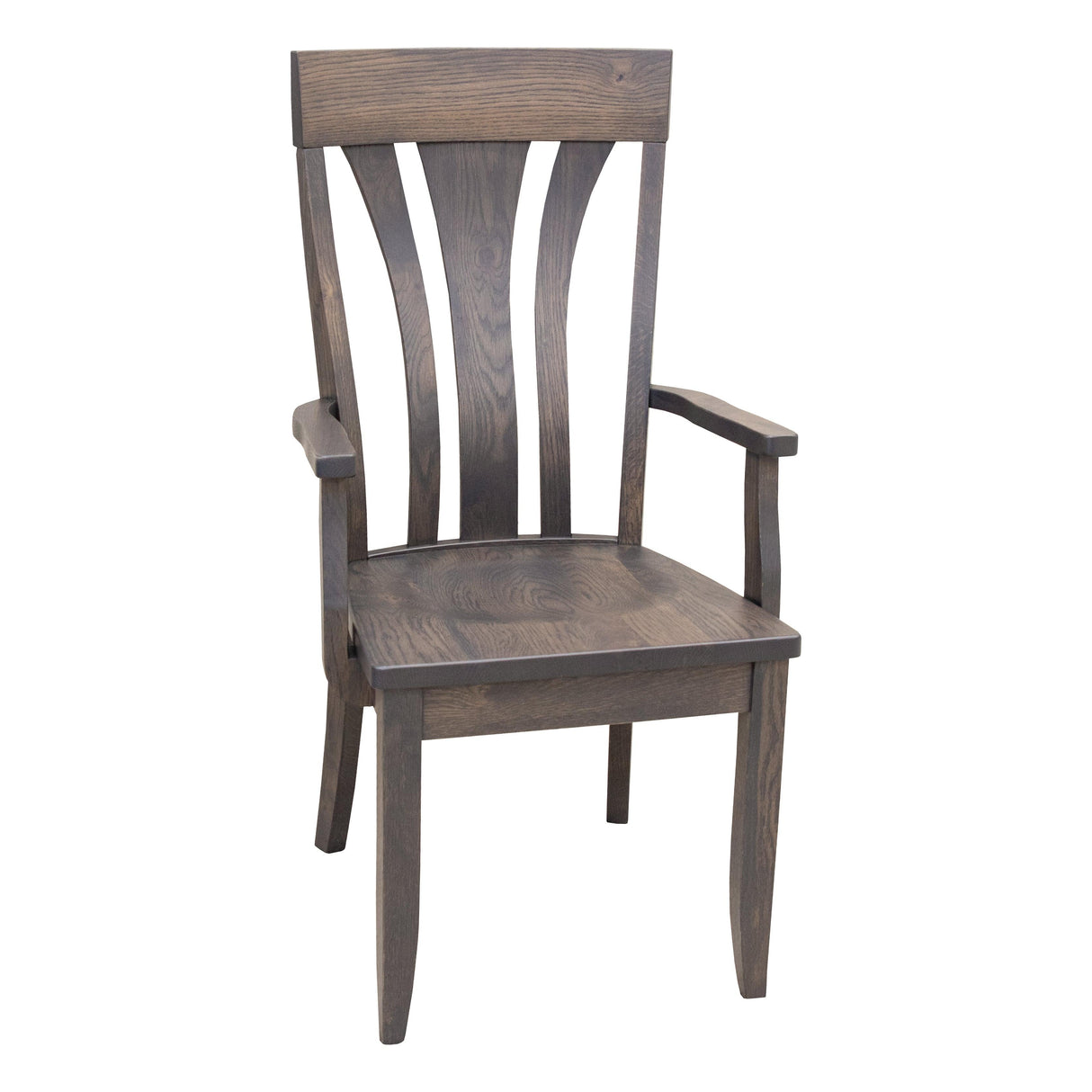 Hudson White Oak Wood Arm Dining Chair | SB
