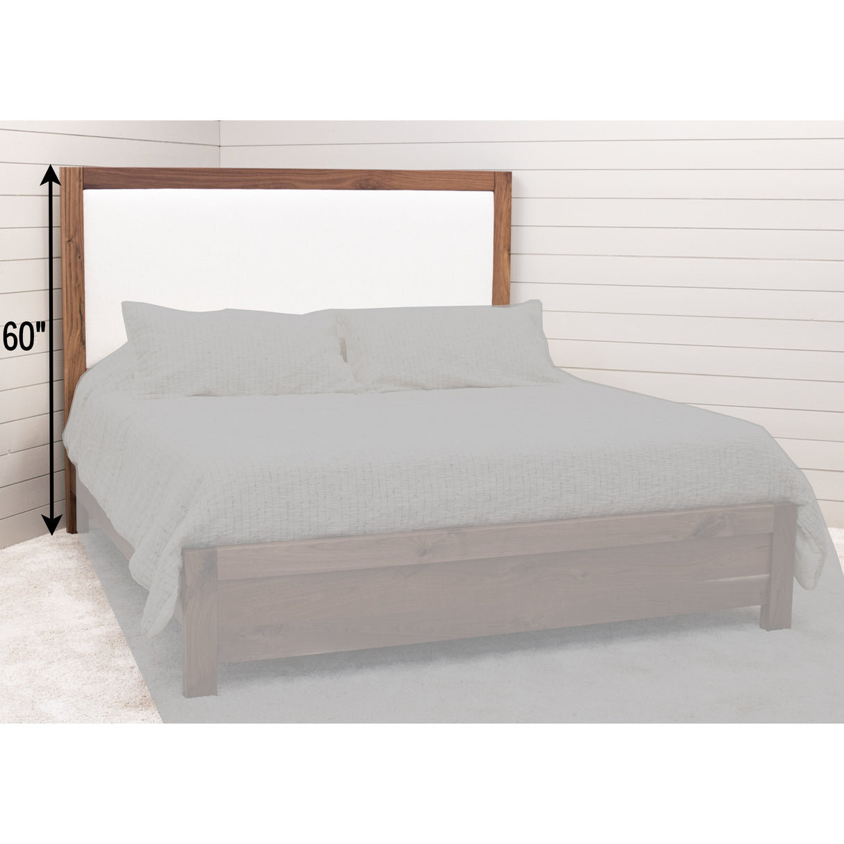 Hudson Solid Wood Upholstered Headboard Only