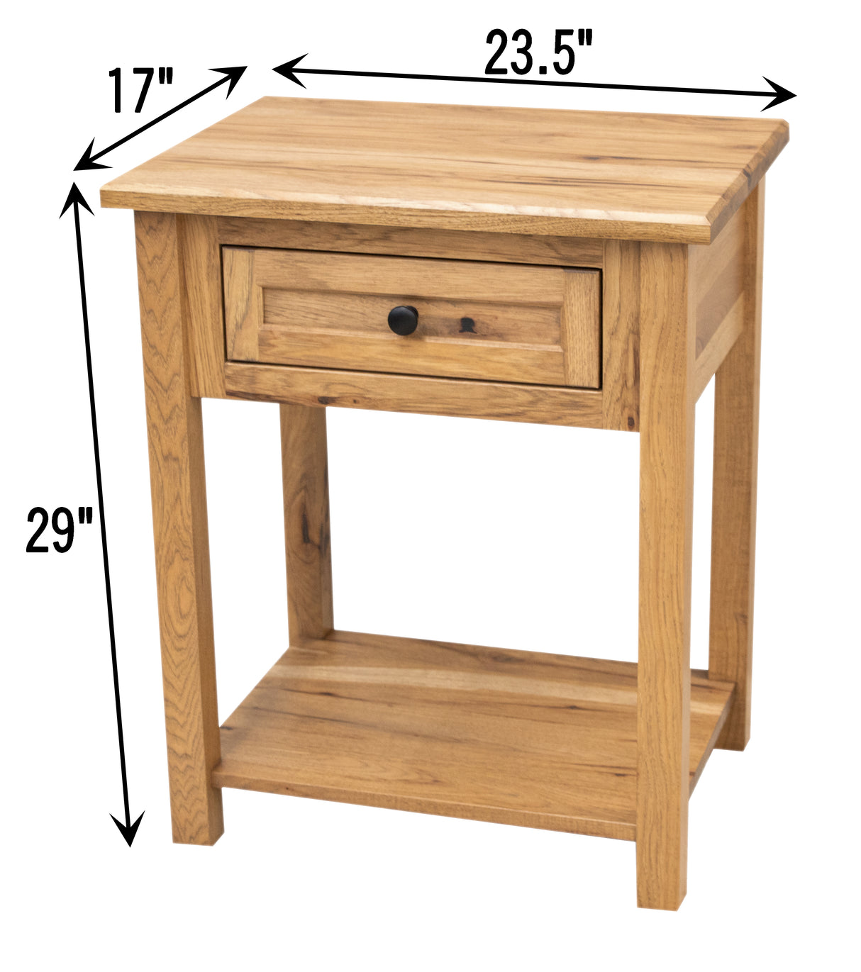 Jackson 1-Drawer, Open Nightstand