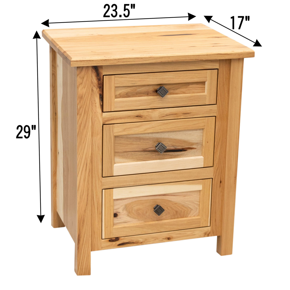 Jackson 3-Drawer Nightstand