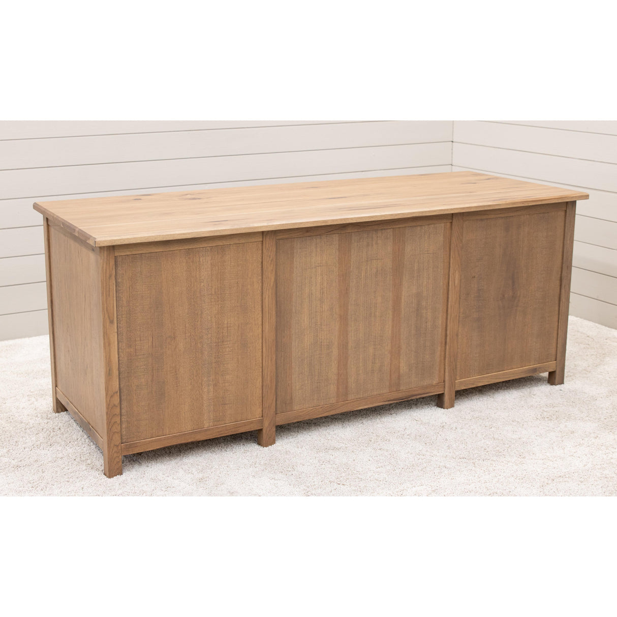 Jackson Hickory Wood Executive Desk with Drawers | WB
