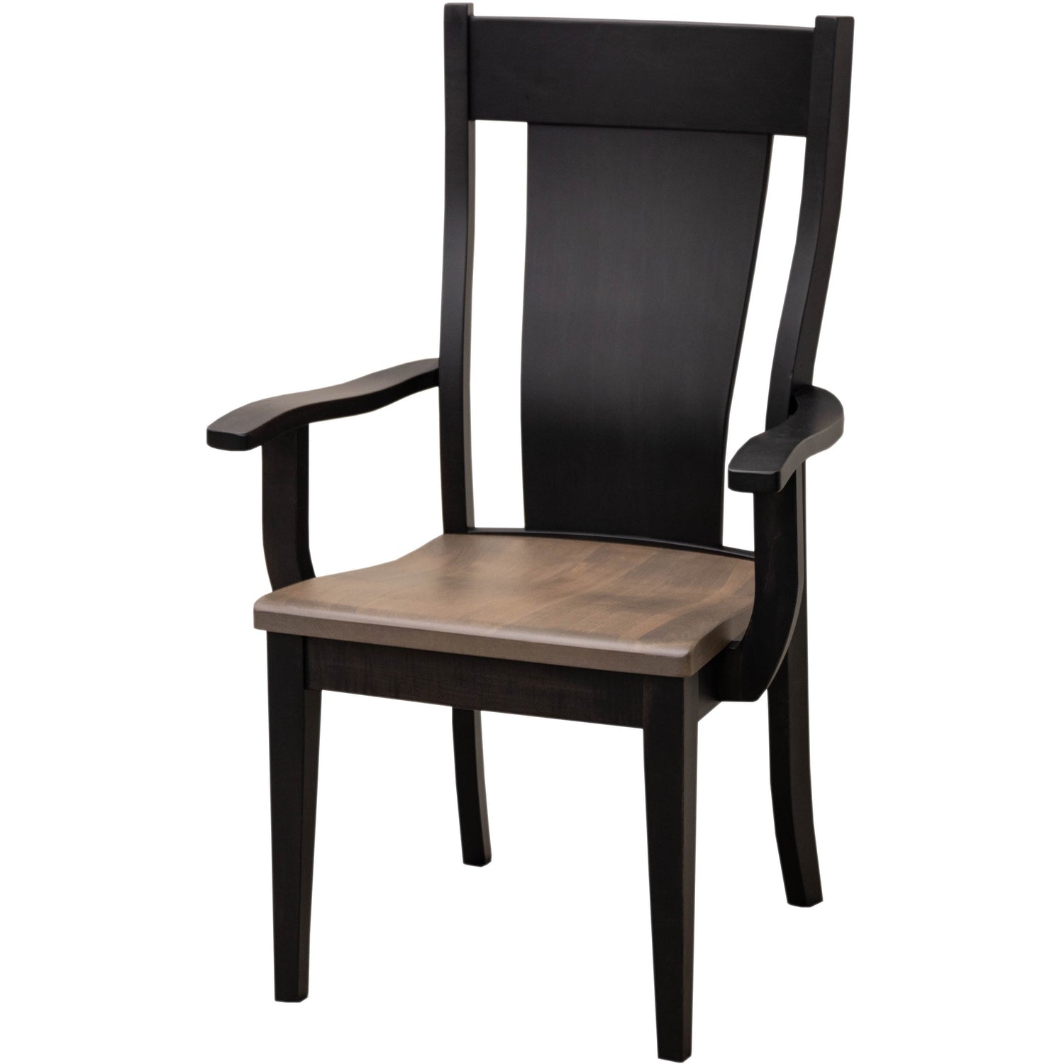 Jasper Black & Wood Arm Dining Chair | M-DK&SP