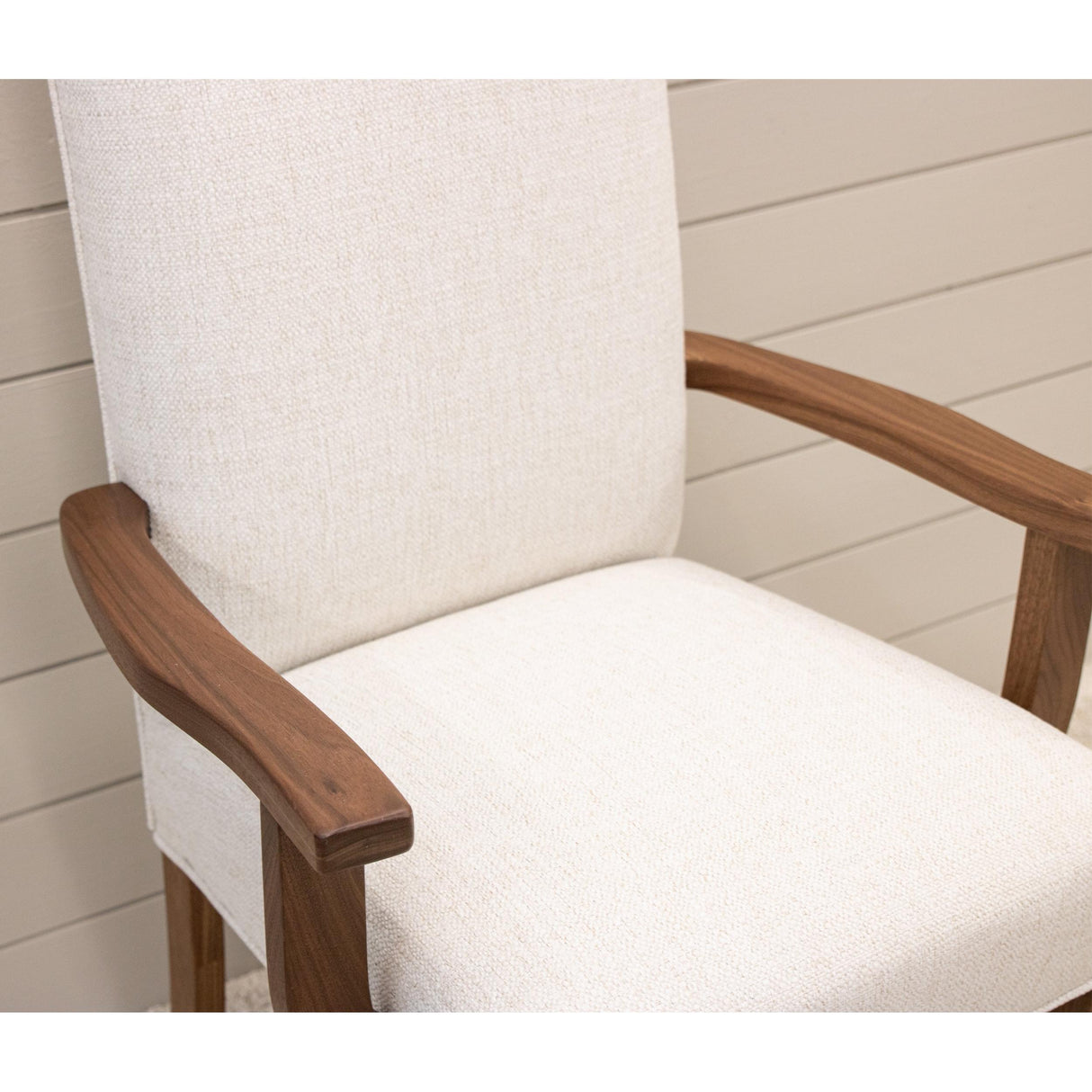 Jasper Upholstered Dining Chair with Wood Arms | R1-24