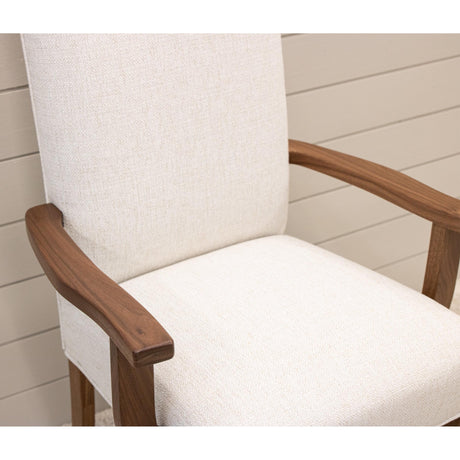 Jasper Upholstered Dining Chair with Wood Arms | R1-24