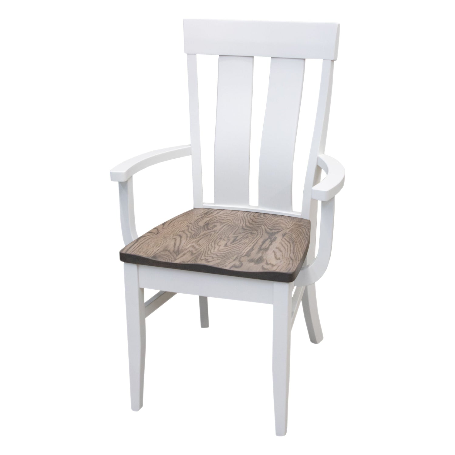 Kinglet White & Wood Arm Dining Chair | M-DW&RWO-GRB
