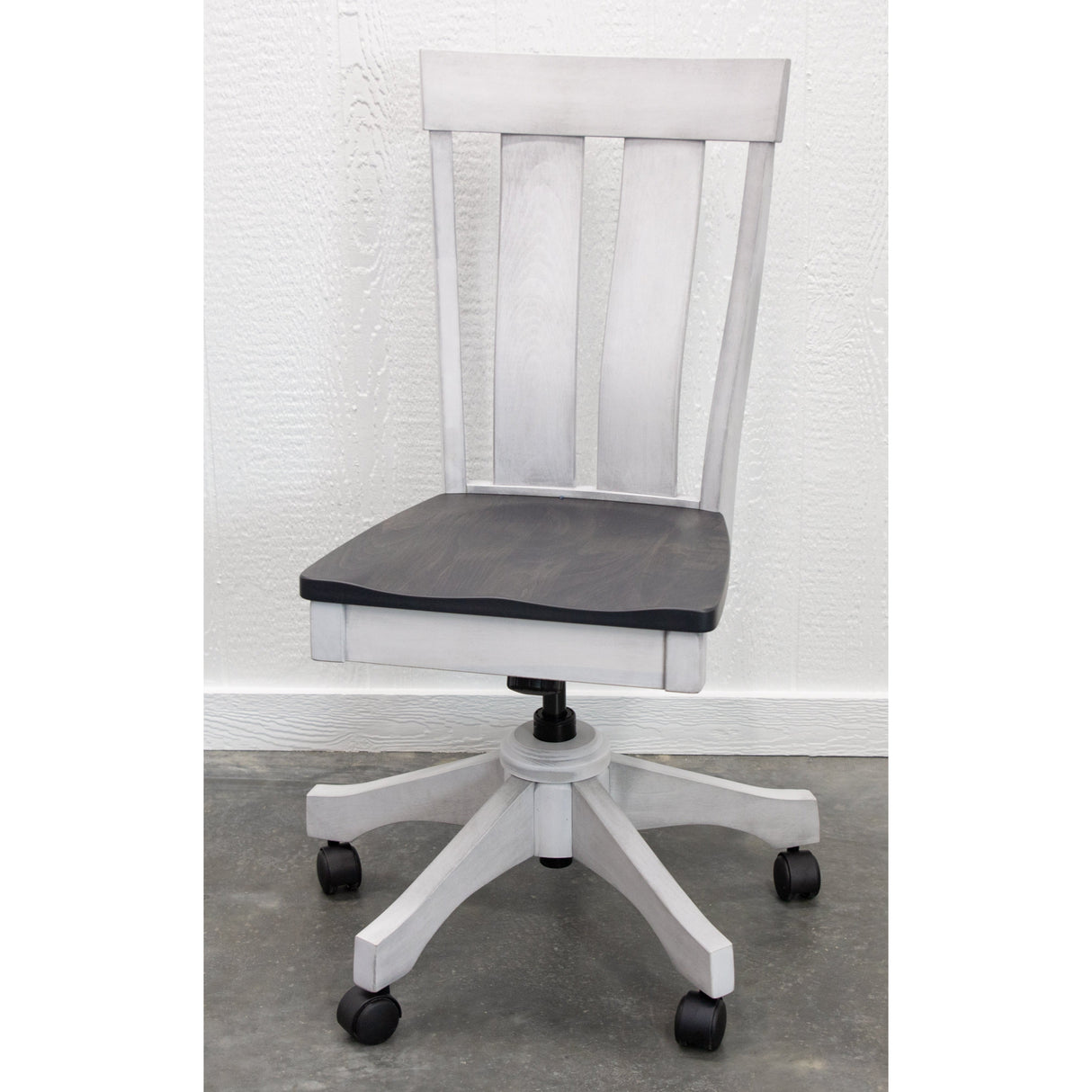Kinglet White & Wood Office Chair | M-AV&GS