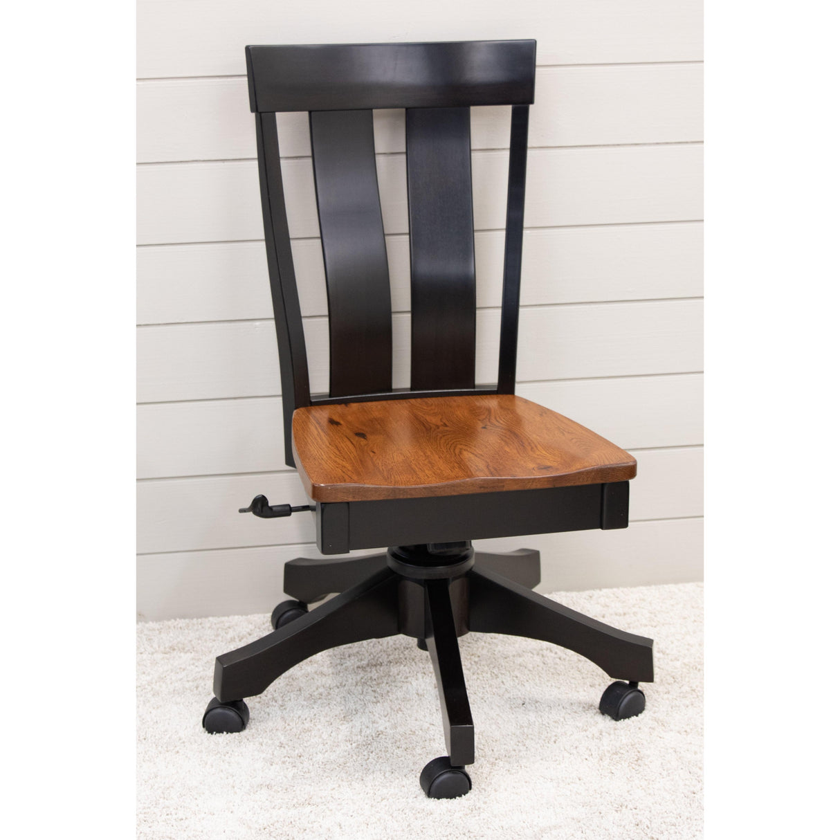 Kinglet Black & Wood Office Chair | M-EB&RH-MC