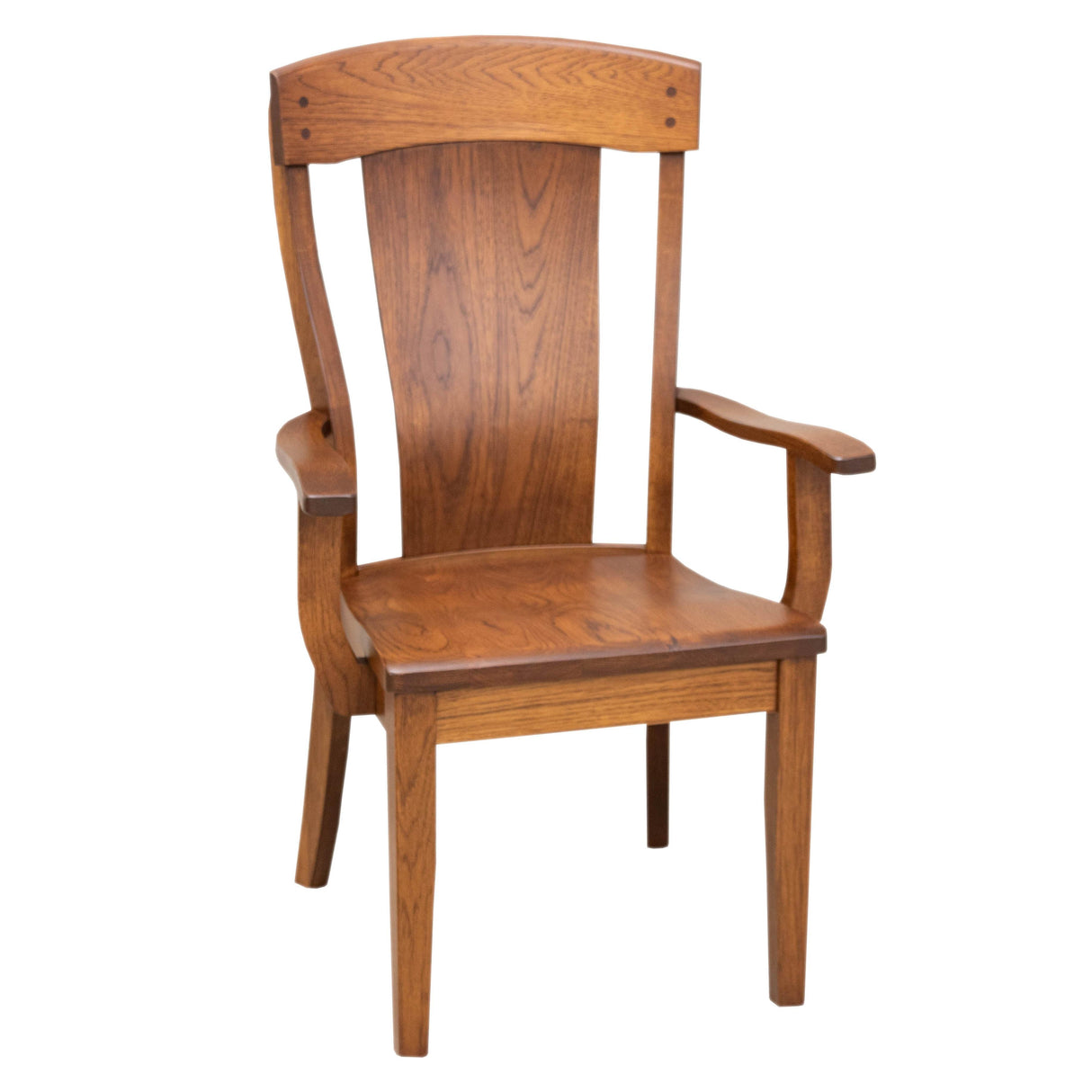 Kowan Hickory Wood Arm Dining Chair | MC