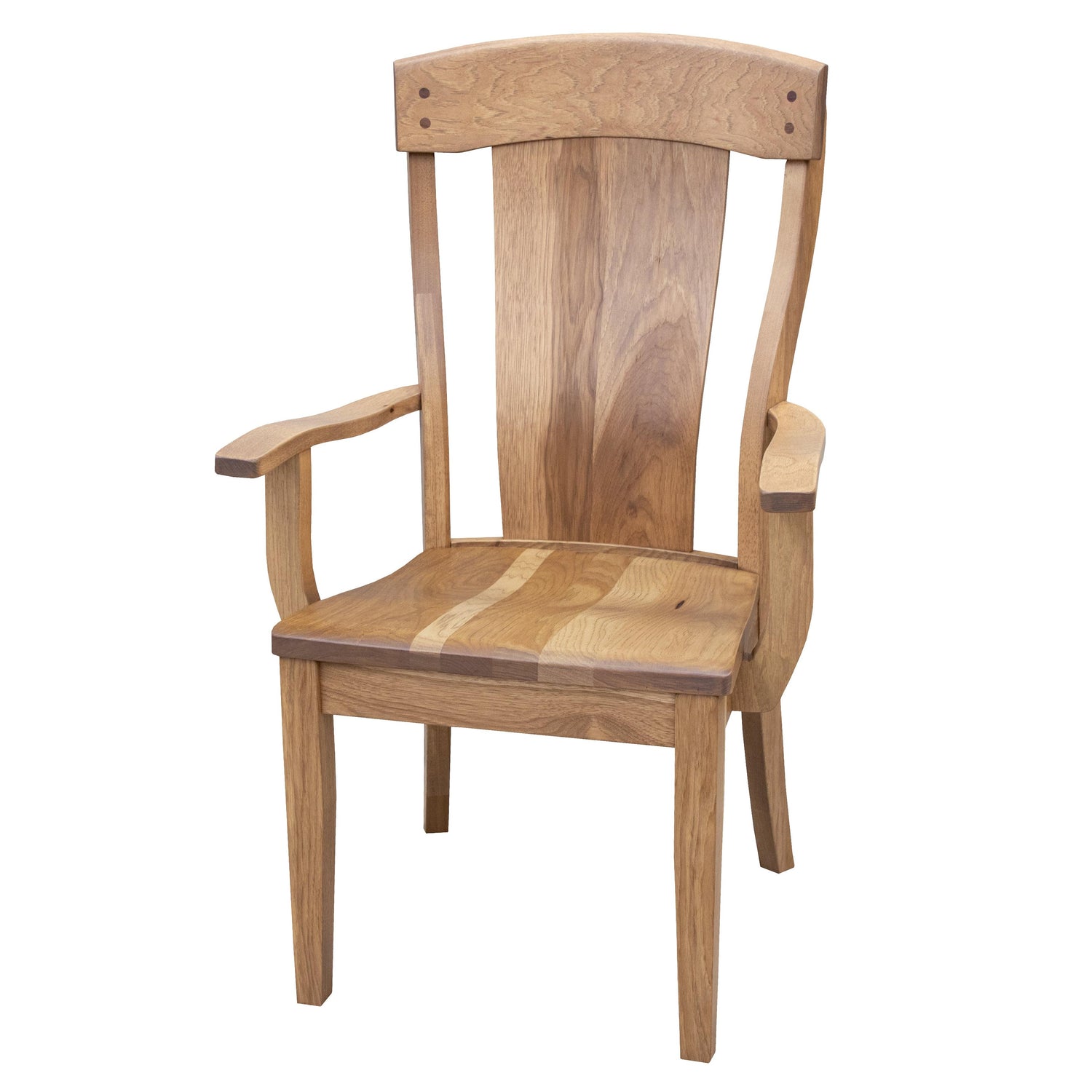 Kowan Hickory Wood Arm Dining Chair | WB