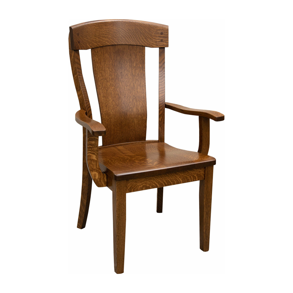 Kowan Quarter Sawn White Oak Wood Arm Dining Chair | ASB