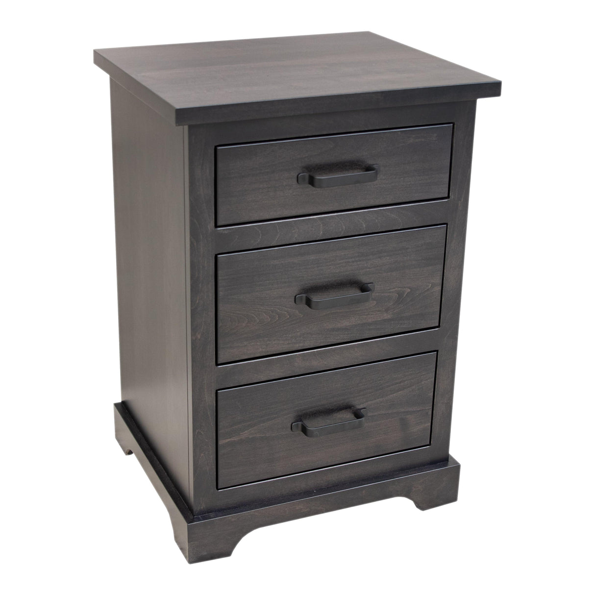 Lakeport Maple Wood 3-Drawer Nightstand | DK