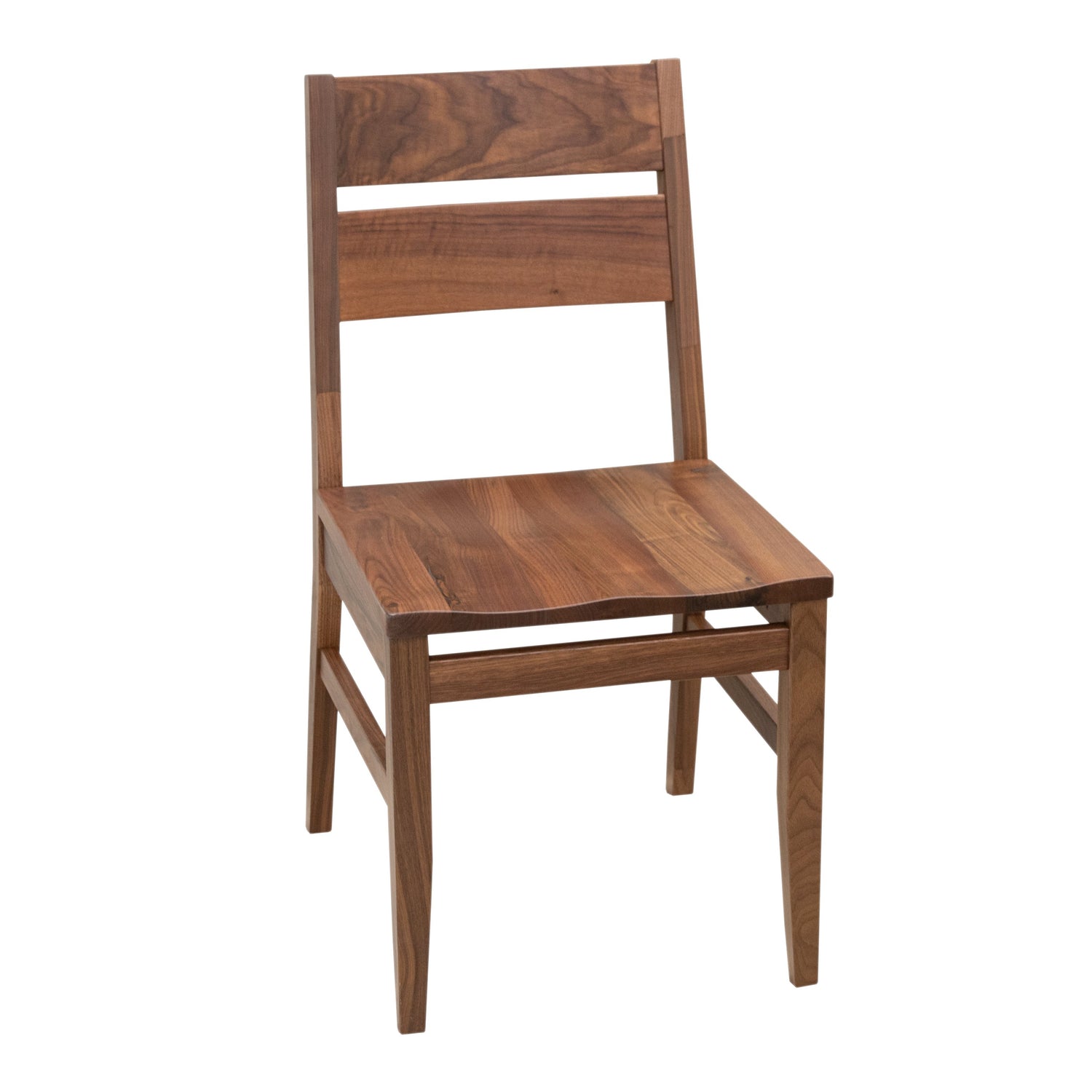 Laker Walnut Wood Side Dining Chair | NAT
