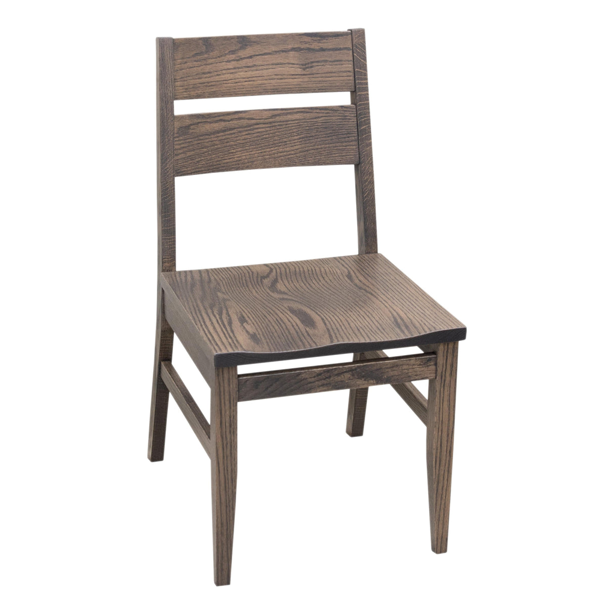Traditional Round Dark Oak Dining Table Set for 2-4 People