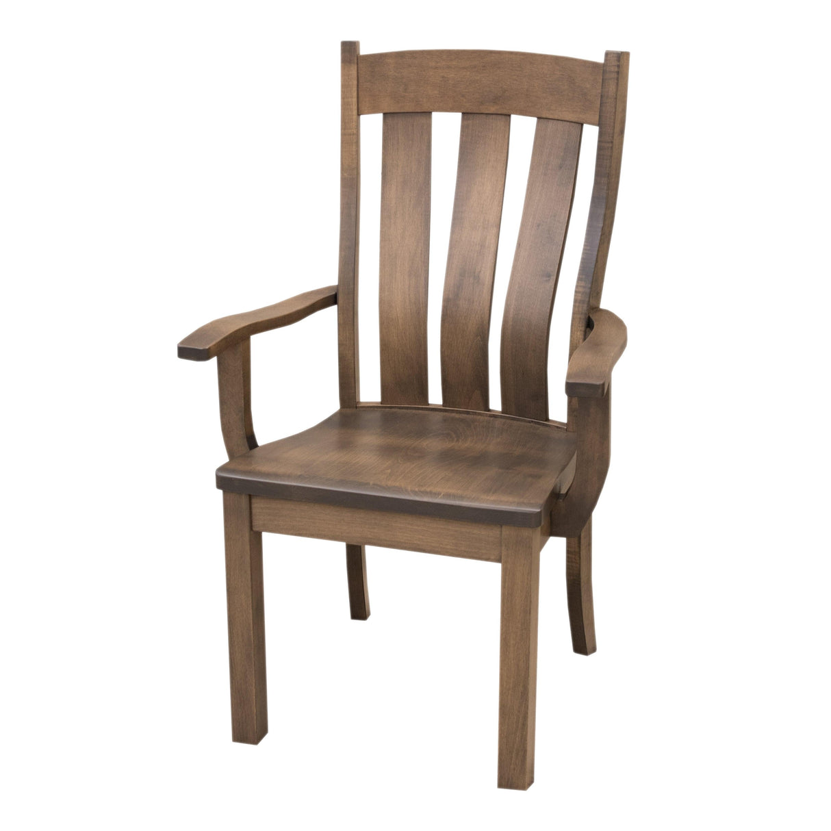 Logan Maple Wood Arm Dining Chair | CO