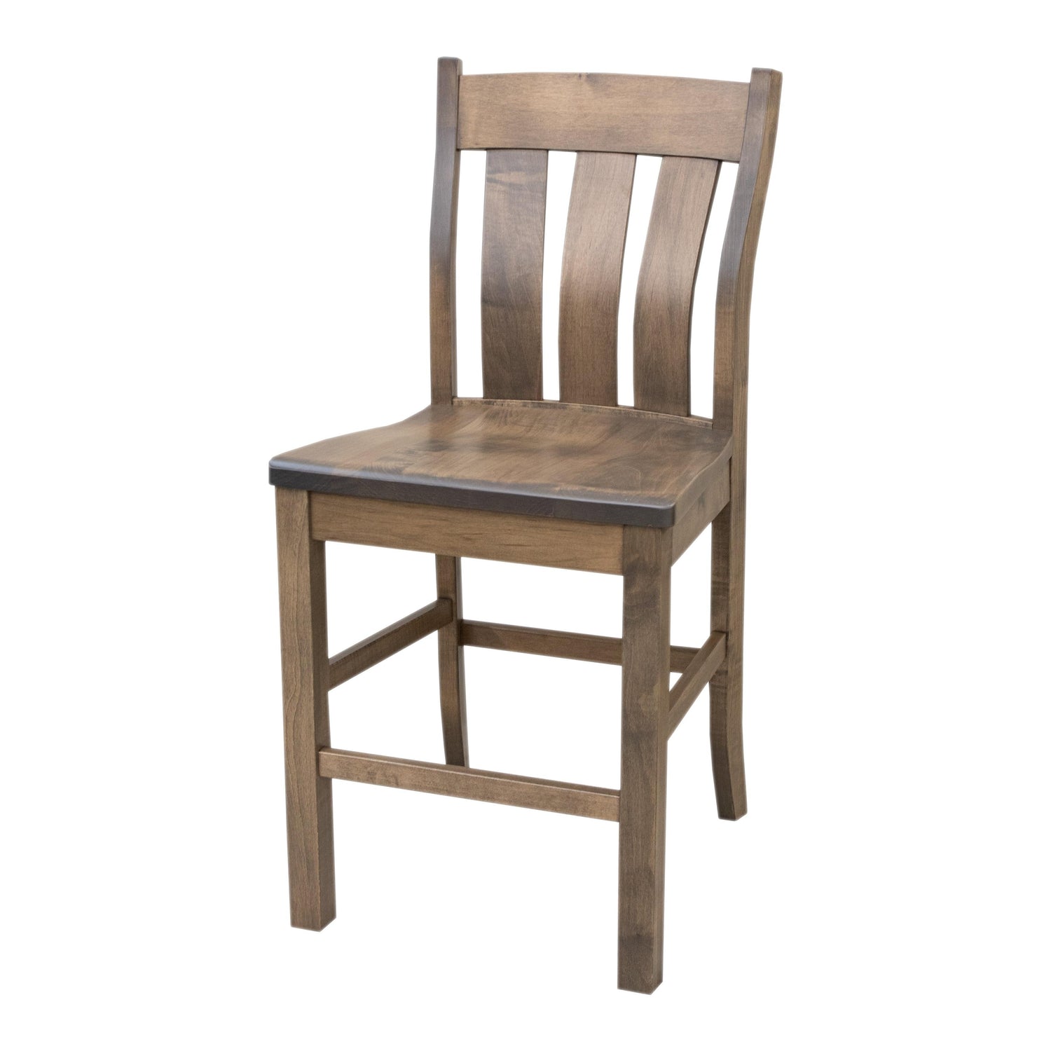 Logan Maple Wood 24" Stationary Bar Stool | SP