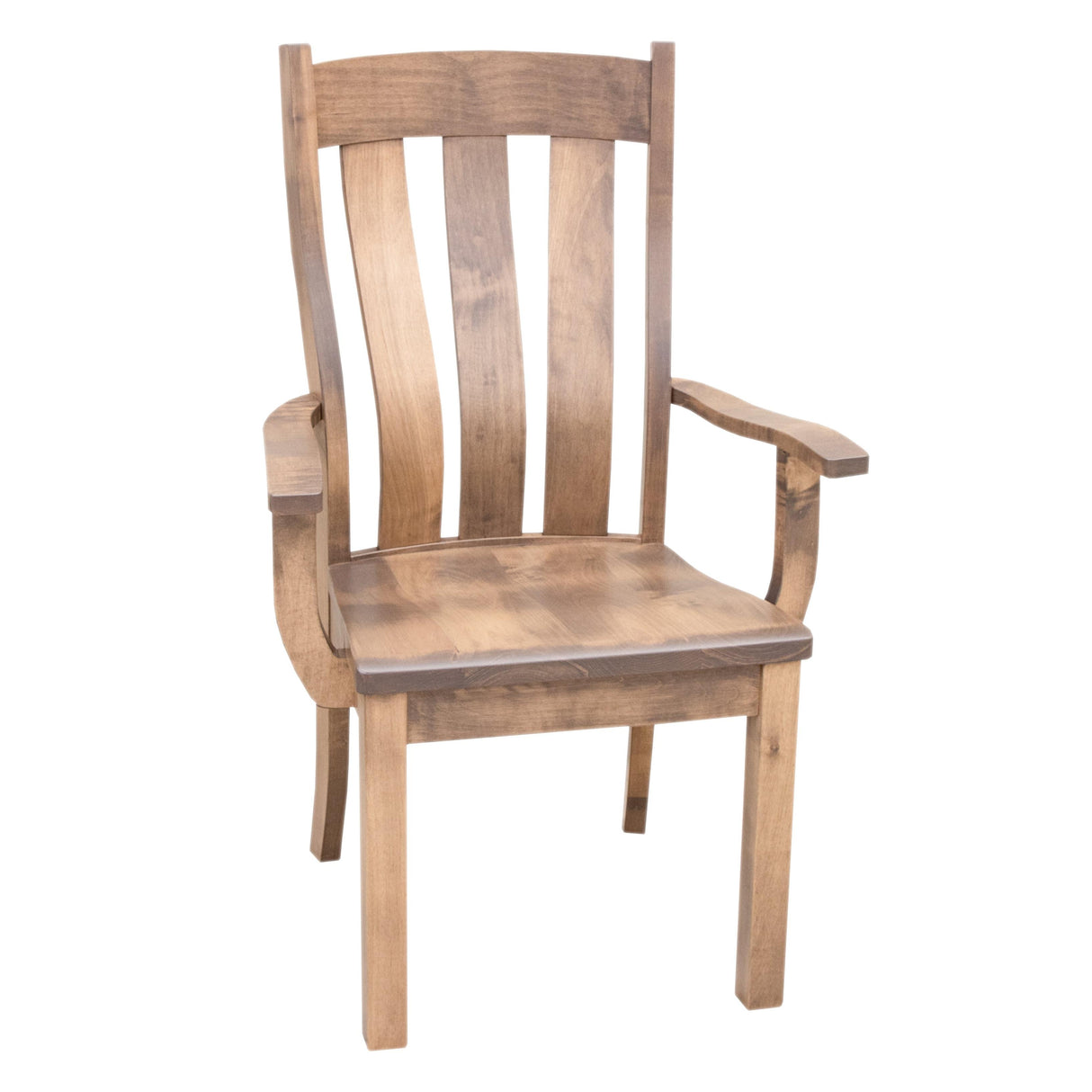 Logan Maple Wood Arm Dining Chair | WB