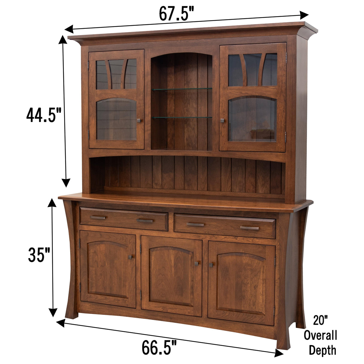 Manhattan Cherry Wood Hutch | ASB