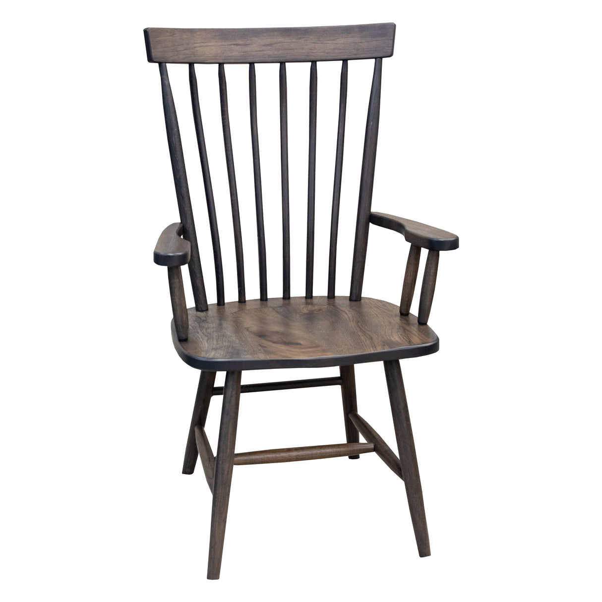 Millcreek Windsor Hickory Wood Arm Dining Chair | SB