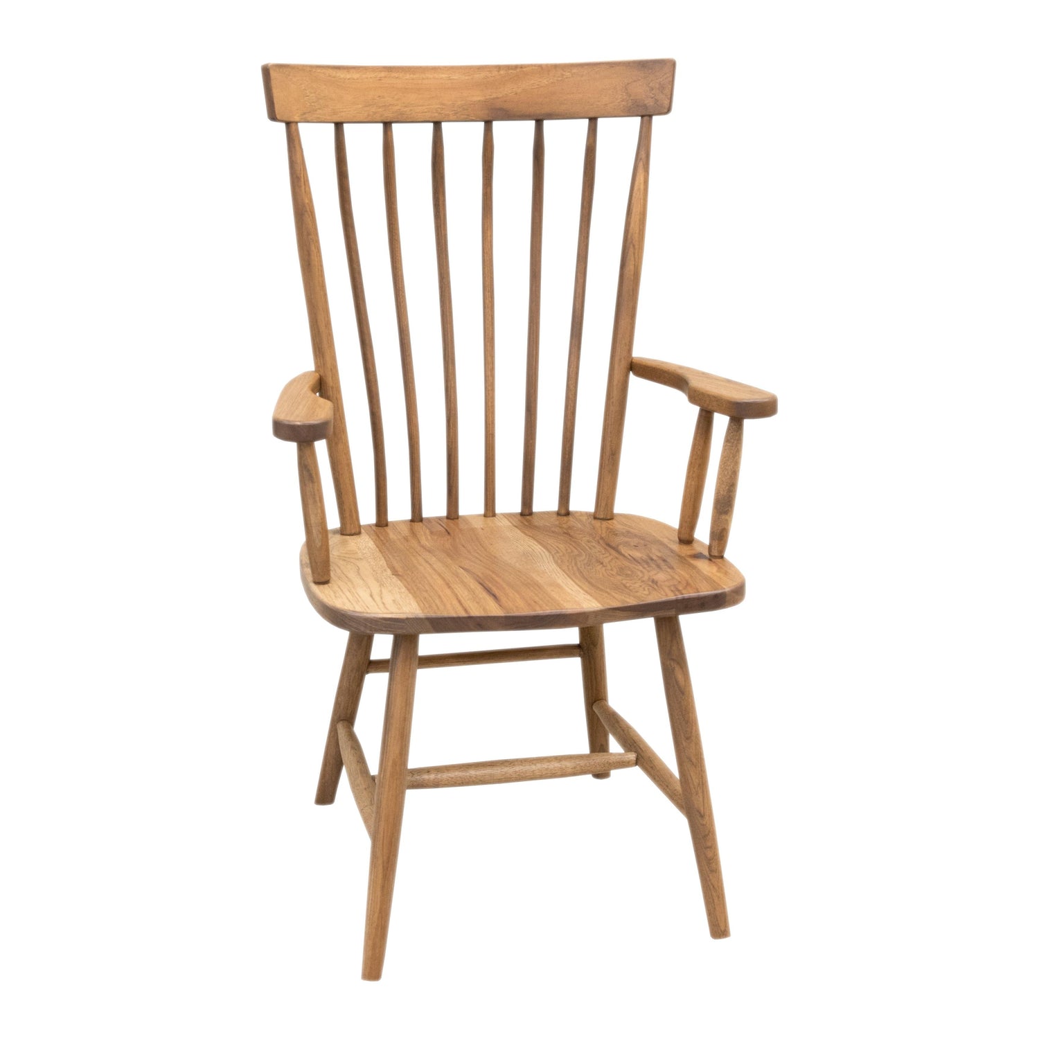 Millcreek Windsor Hickory Wood Arm Dining Chair | WB