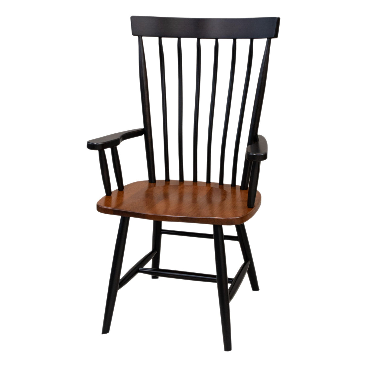 Millcreek Windsor Black & Wood Arm Dining Chair | M-EB&C-MC