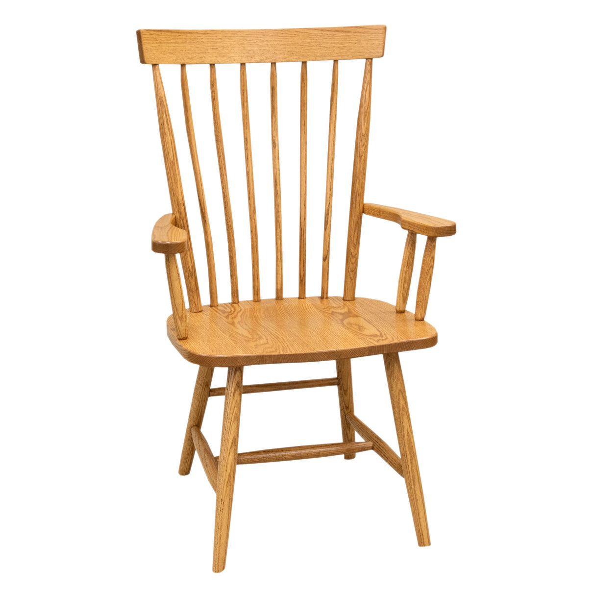 Millcreek Windsor Oak Wood Arm Dining Chair | S-14