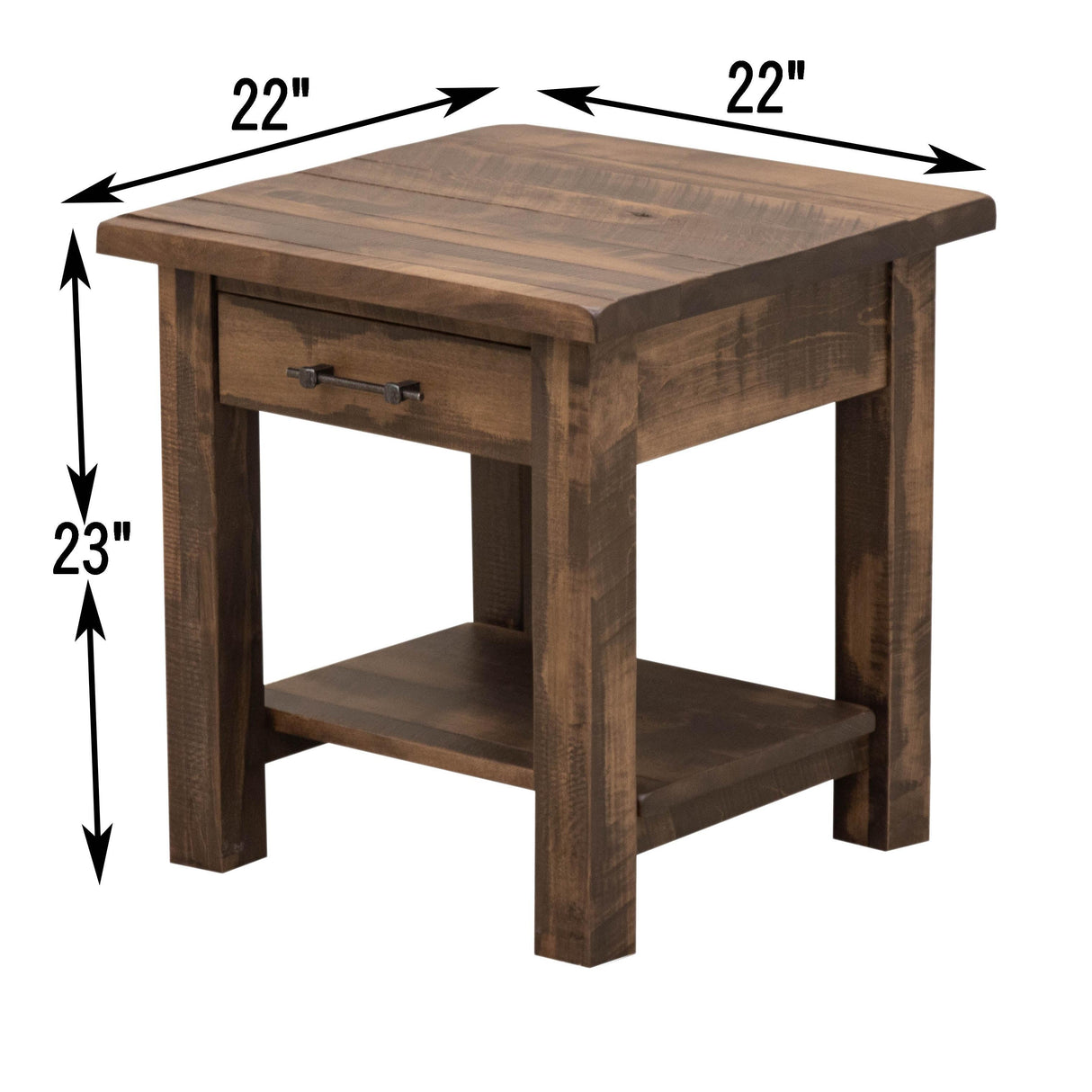 Milltown Large Square Open End Table