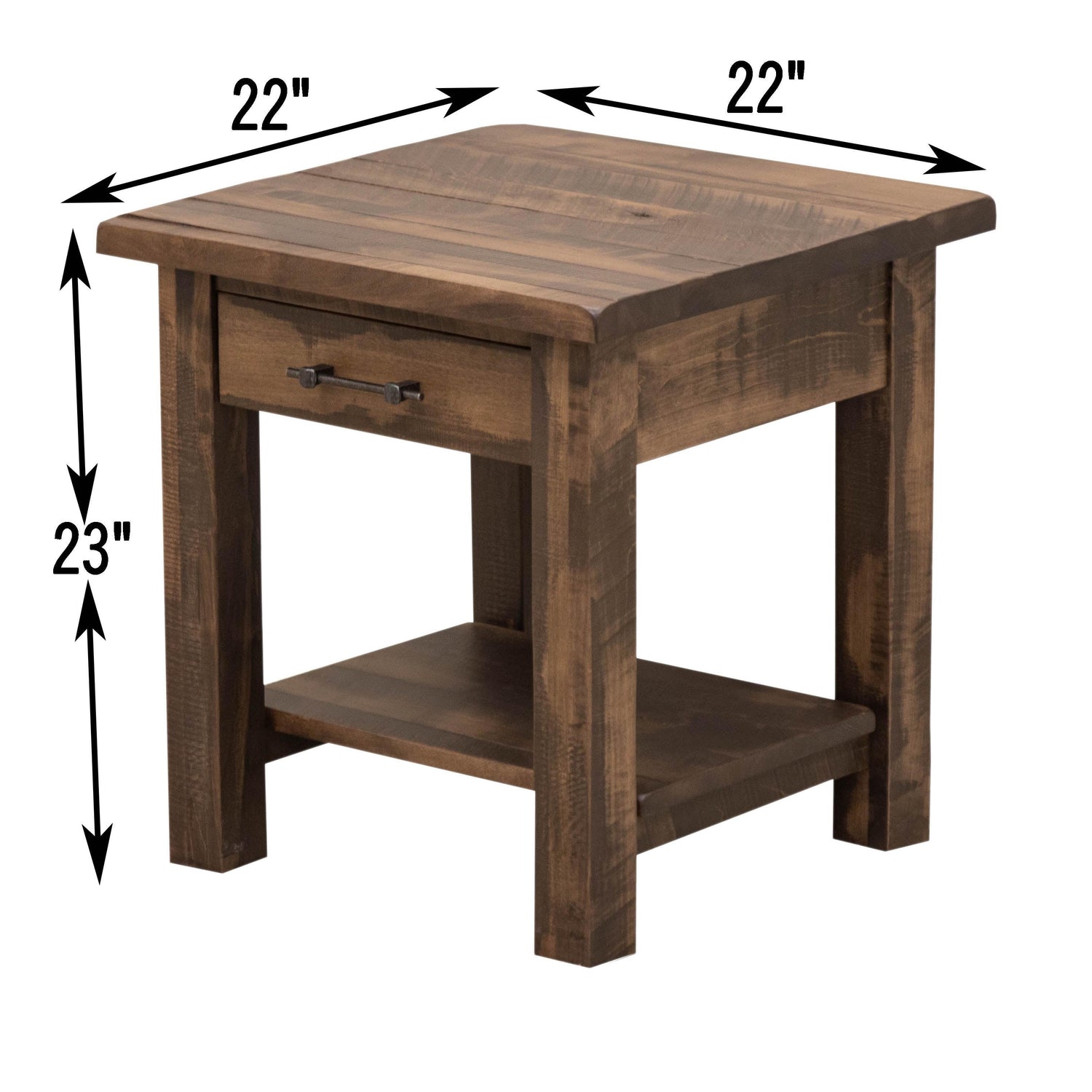 Milltown Large Square Open End Table