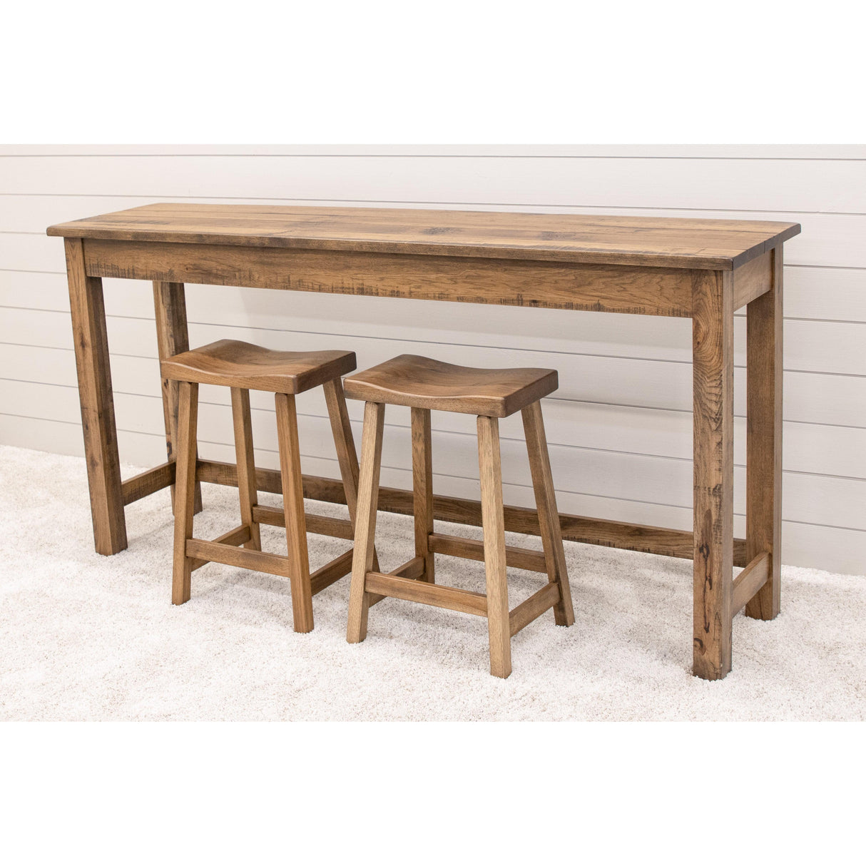 Milltown Hickory Wood Sofa Bar Table | CO
