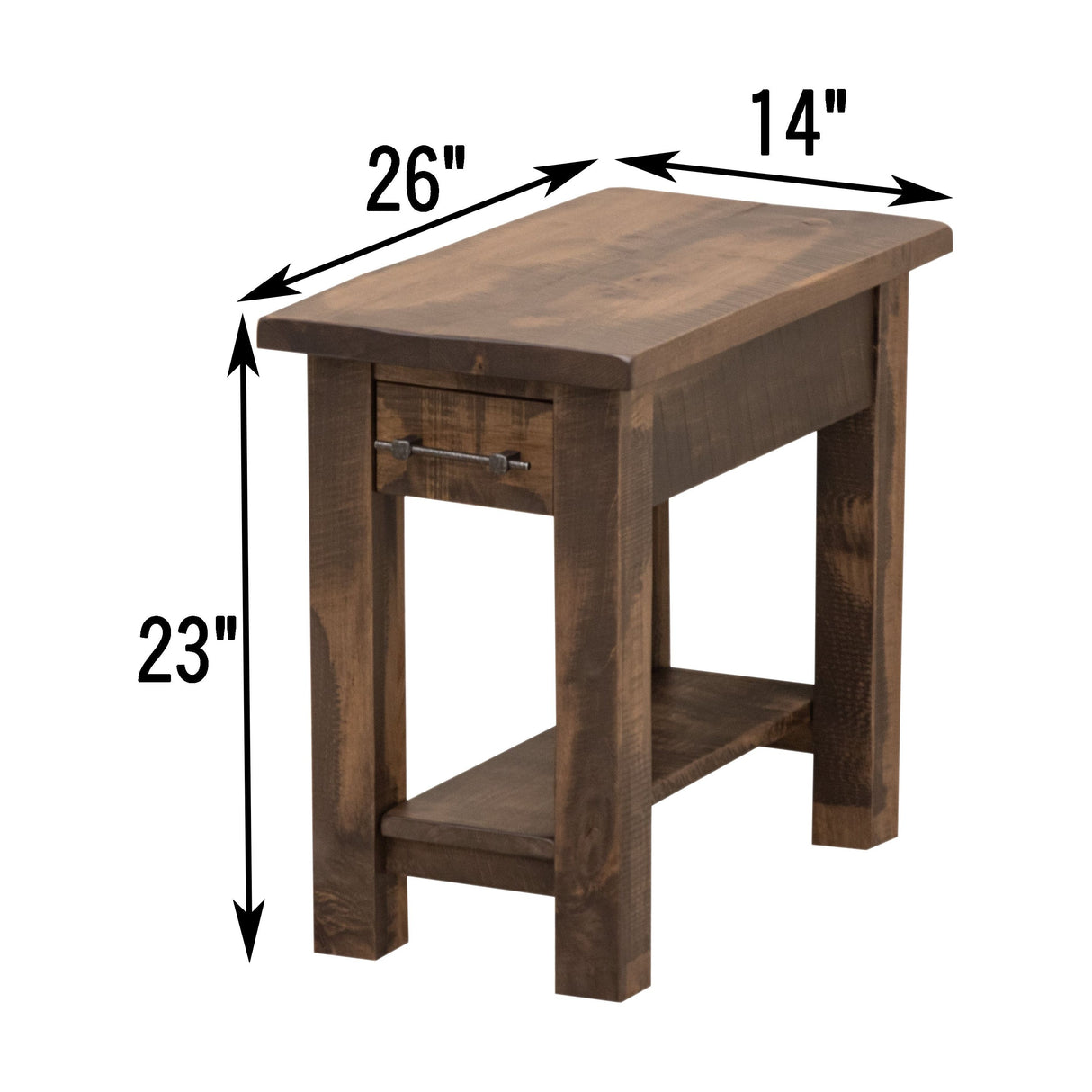 Milltown Small Rectangle Open End Table