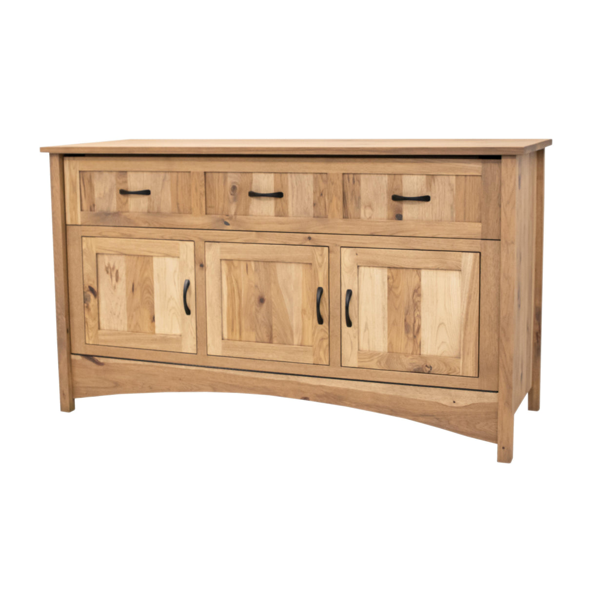 Mission Style Hickory Wood Murphy Bed Cabinet | WB