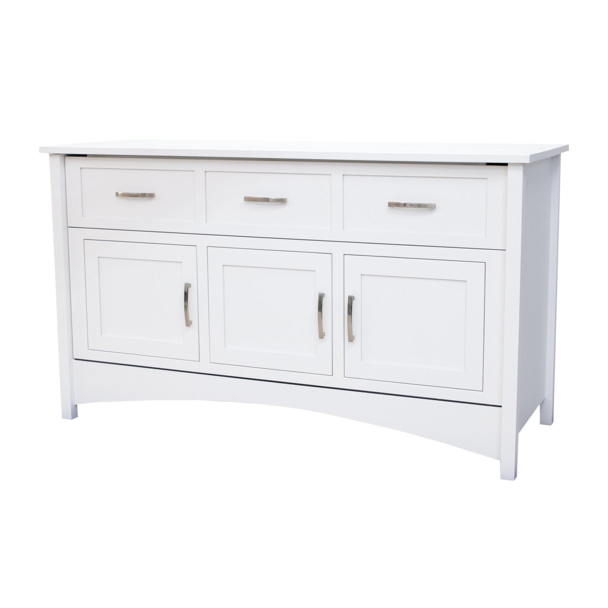 Mission Style Maple Wood White Murphy Bed Cabinet | DW