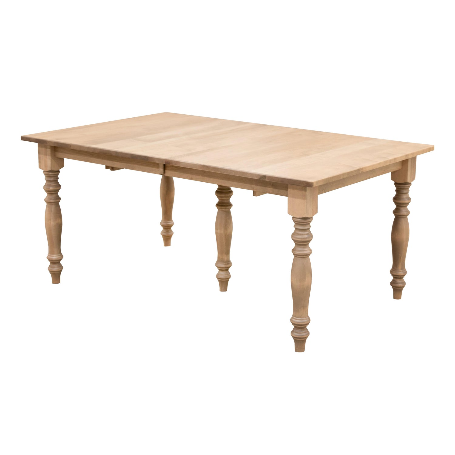 Modern Farm Leg Maple Wood Extending Dining Table | DS
