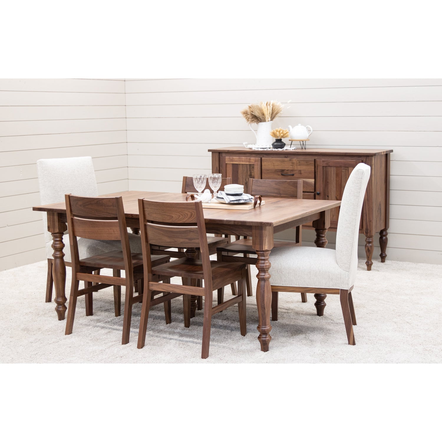 Laker Walnut Wood Side Dining Chair | NAT