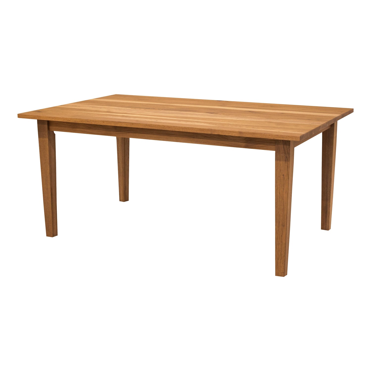 Shaker Mid Century Hickory Wood Dining Table | HC