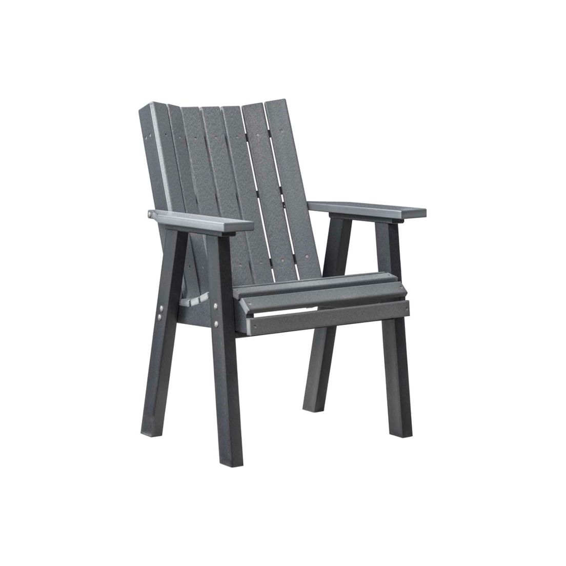 Modern Classic Poly Patio Dining Set for 8 People | Black & Dark Gray-Upstate Amish Furniture