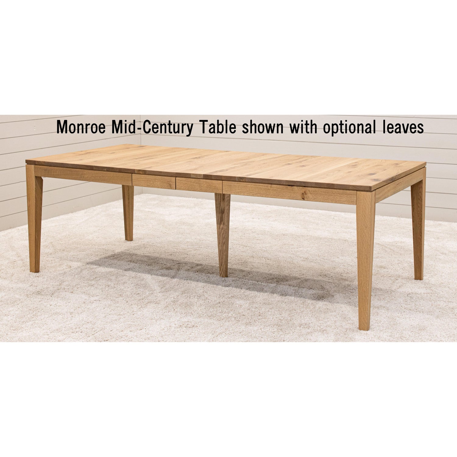 Monroe Mid-Century Maple Wood Dining Table | WB