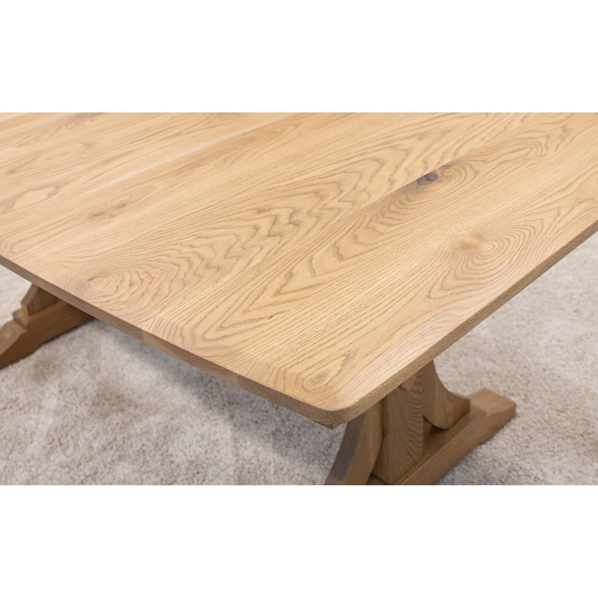 Napoleon White Oak Wood Extending Dining Table | DS