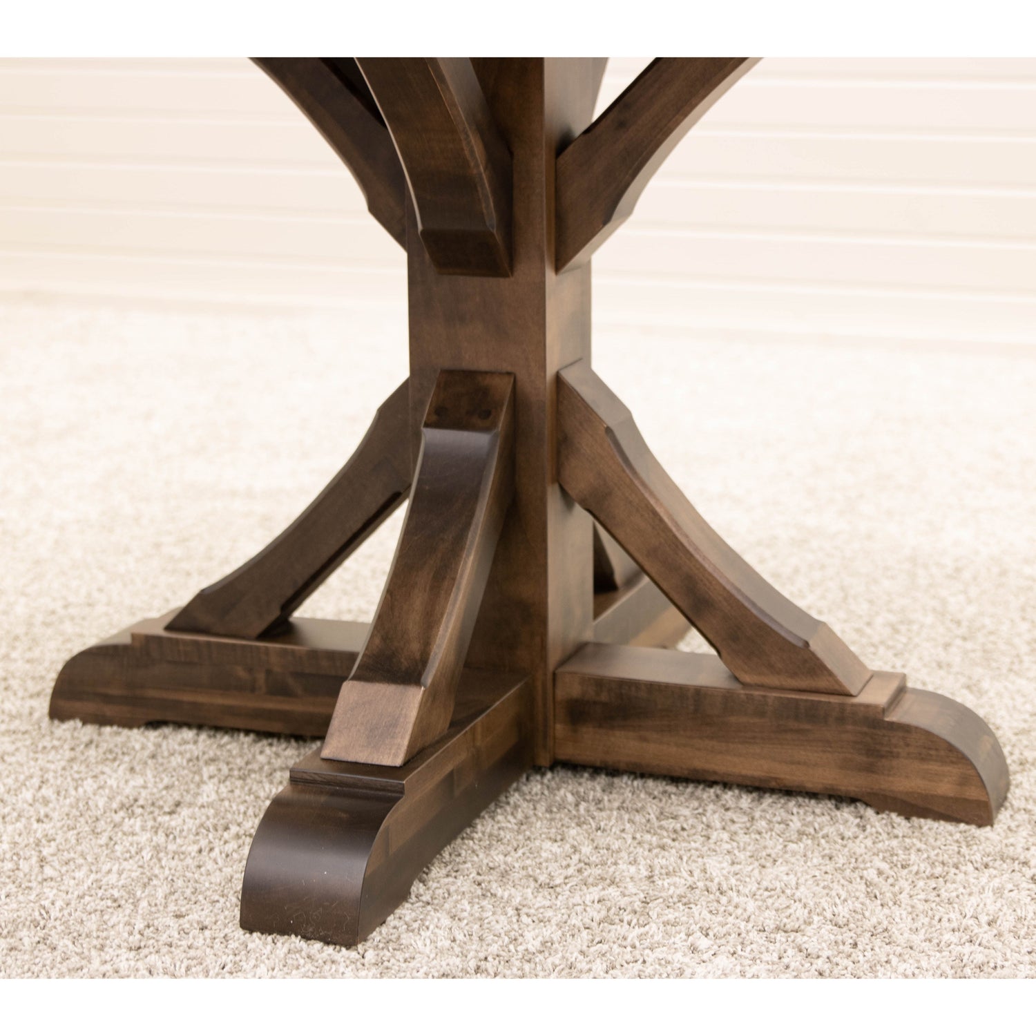 Newport Round Maple Wood Extending Dining Table | CO