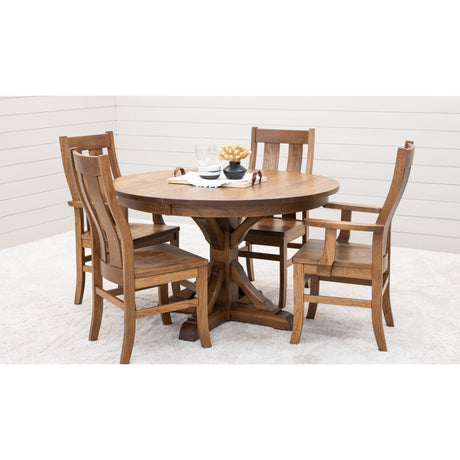 Arlington Straight Top Hickory Wood Side Dining Chair | HC