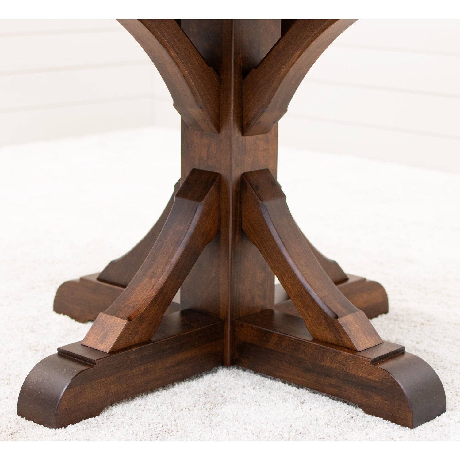 Newport Round Cherry Wood Extending Dining Table | GB