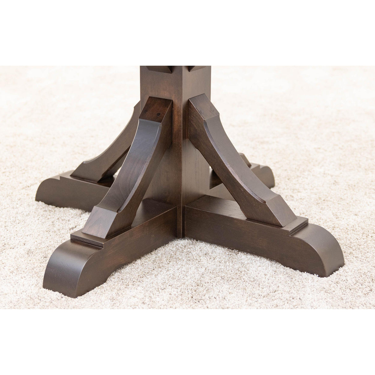 Newport Round Hickory Wood Extending Dining Table | BV