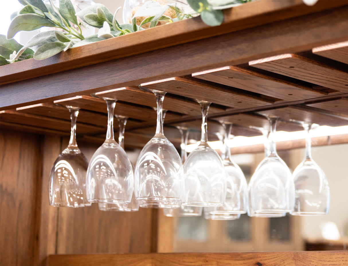 OBG Wine Buffet with Hutch Topper in Hickory Wood | HC