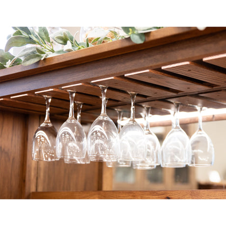 OBG Wine Buffet with Hutch Topper in Quarter Sawn White Oak Wood | GB