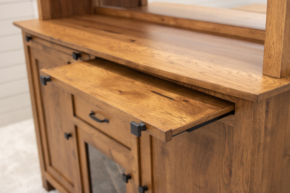 OBG Wine Buffet with Hutch Topper in Hickory Wood | HC