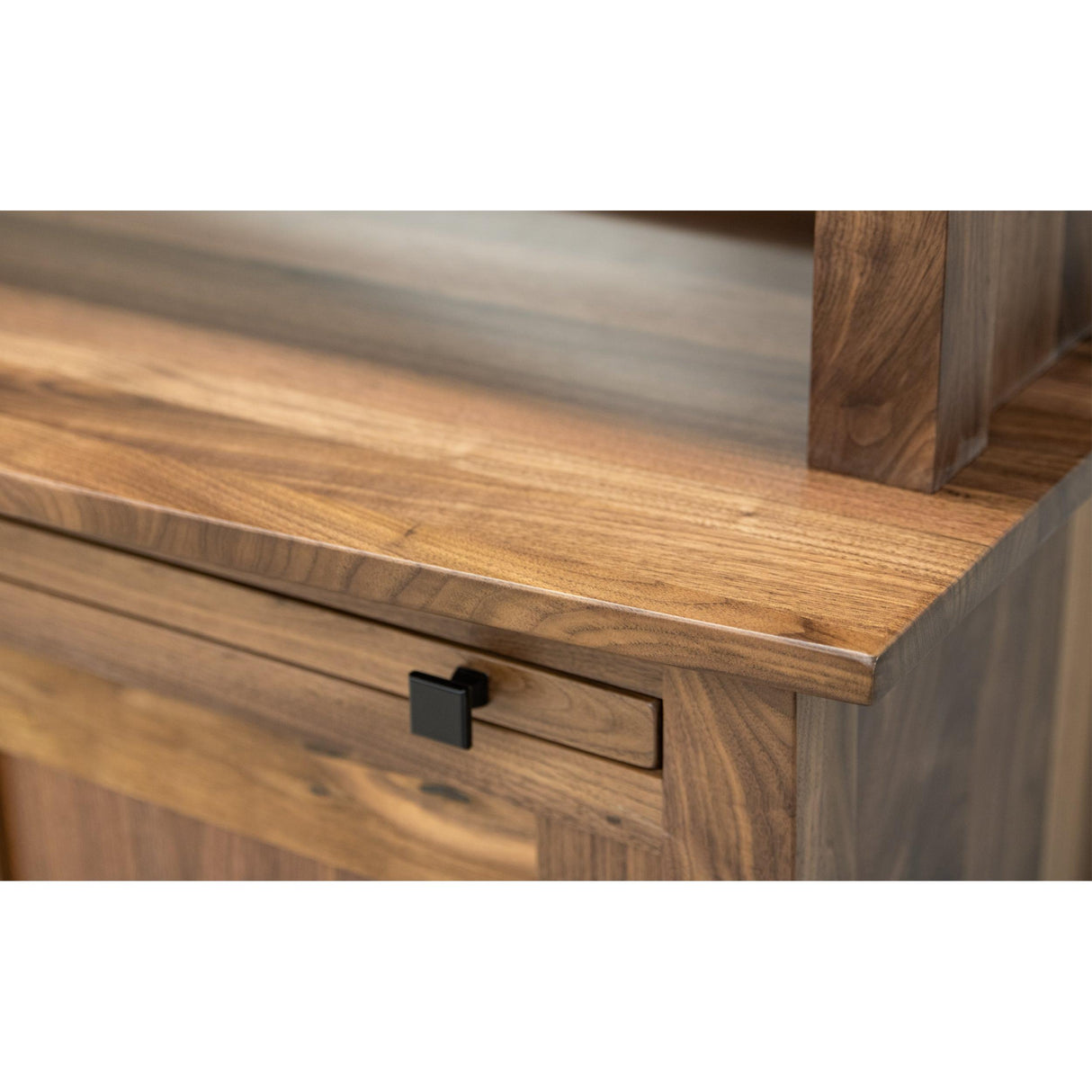 OBG Wine Buffet with Hutch Topper in Walnut Wood | NAT