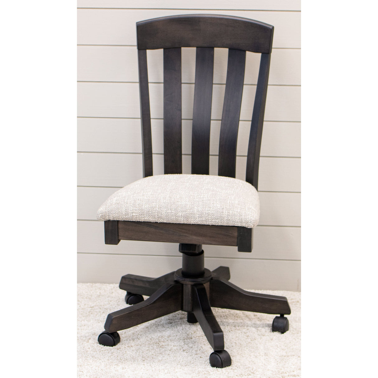 Oregon Maple Wood Office Chair with Fabric Seat | DK