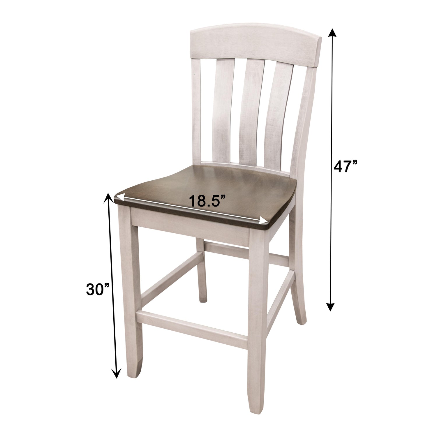 Oregon White & Wood 24" Stationary Bar Stool | M-AV&GS